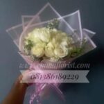 Buket Bunga Mawar Putih Asli BB2701
